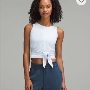 Women's Light Blue lululemon Sleeveless Tie-Front Top